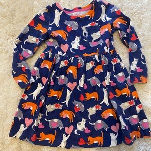 Mini Boden Long Sleeve Dress Size 6-7 Yeard